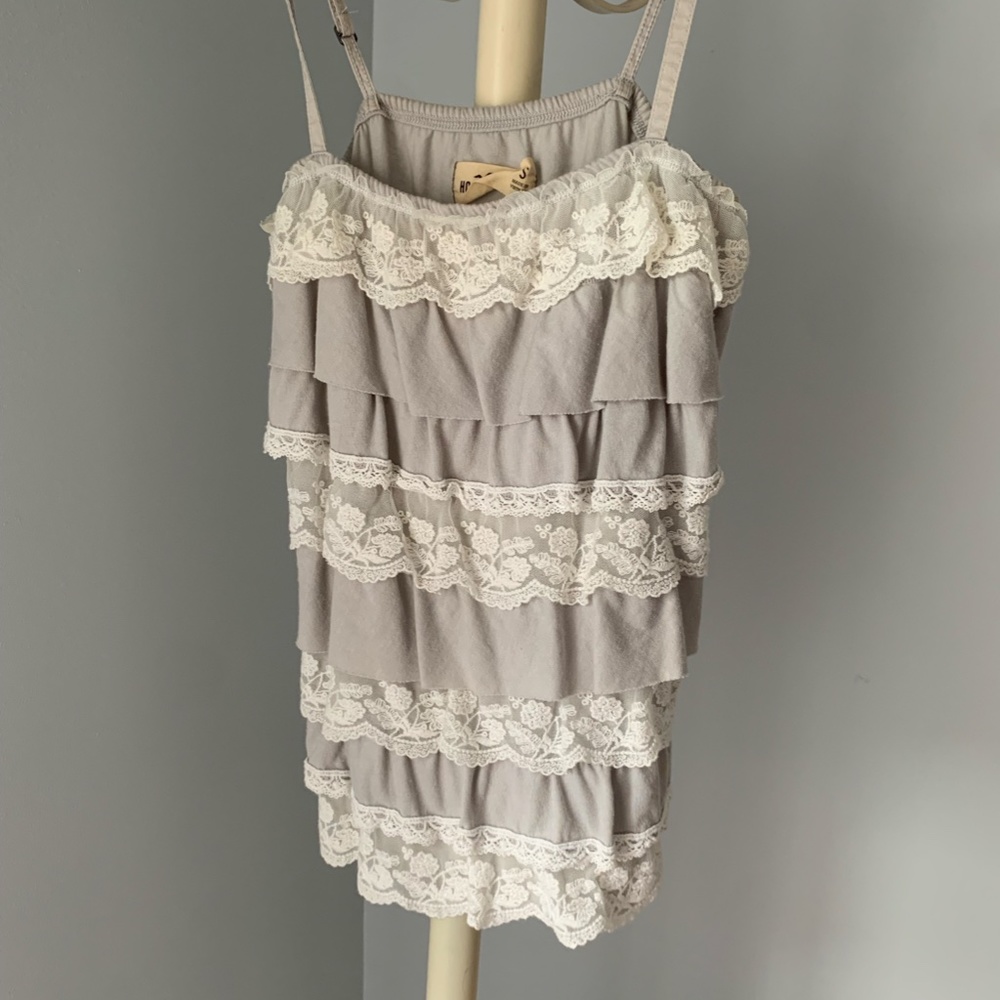 Hollister Crop Top Lace Tank Top